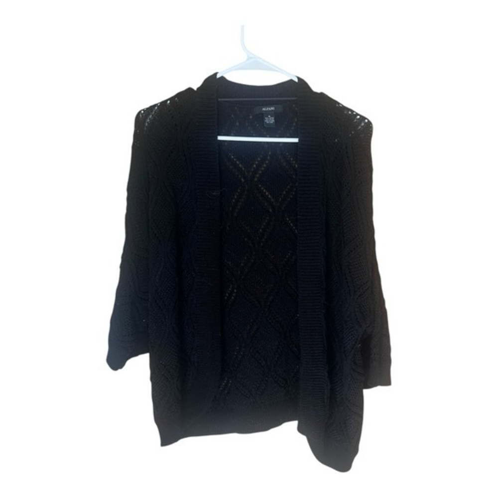 Alfani 3/4 sleeve Black Knit Sweater